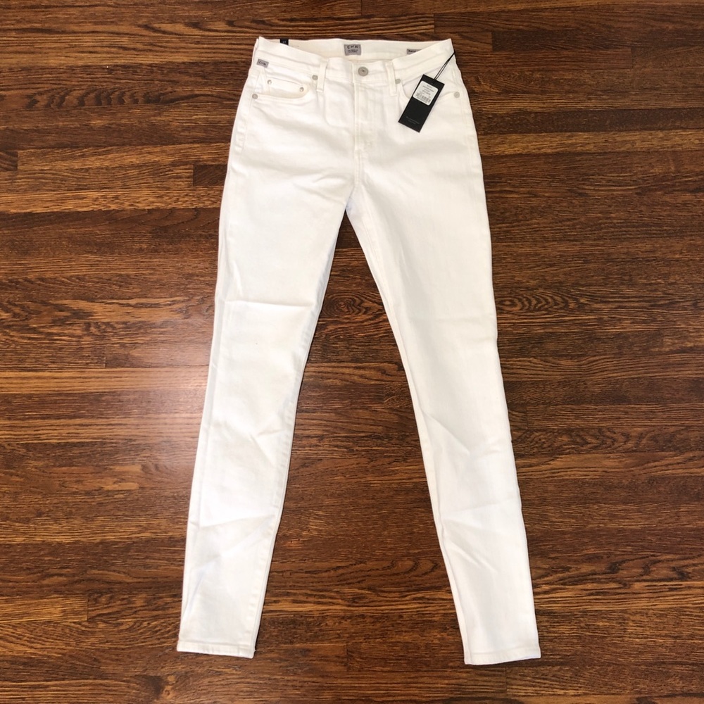 Citizens of Humanity Rocket High Rise White Jeans